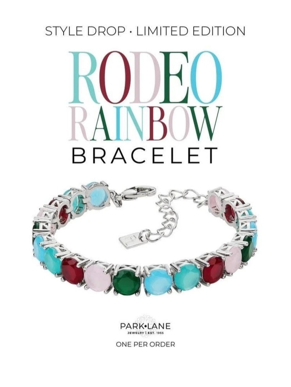 Park Lane Rodeo Rainbow Impression Bracelet Multicolor